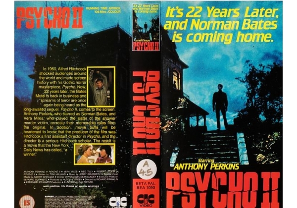 Psycho II | CIC Video with Universal and Paramount (UK) Wiki | Fandom