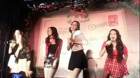 Cimorelli Sings Santa Claus is Coming to Town at Santa Monica Place 11 17 12