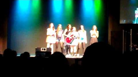 Cimorelli performing Heart Attack by Demi Lovato at the Benefit Concert