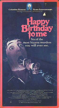 Happy Birthday to Me VHS (1)