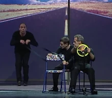 Aldo mentre pratica SeaSkiing