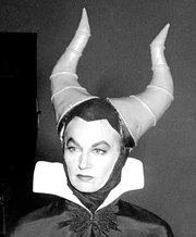 Eleanor Audley cosplaying as Maleficent