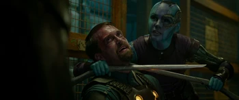 Emmett J Scanlan in Guardians of the Galaxy