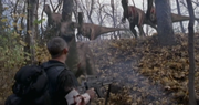 Hristoto Shopov's death in (Raptor Island 2004)