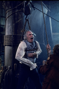 James Mason moments before his death in Frankenstein: The True Story