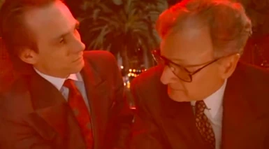 Billy Daily (right) in Alligator II (after being shot)  