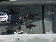 C-DS.fall.png (981 KB) Julie Newmar (lying on ground) in Columbo: Double Shock