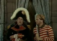 Stanley Adams (left) in The Ghost Busters: The Flying Dutchman