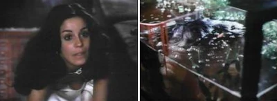 Cline Lomez in The Silent Partner (1). Cline Lomez' head (prop) in The Silent Partner (2)