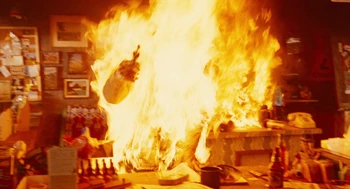 John Hawkes burning death in From Dusk Till Dawn