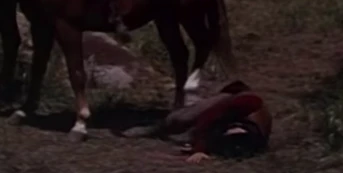 Stuart Randall dead in Rancho Notorious 