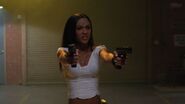 Meagan Good just before her death in Hustle and Heat