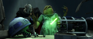 Ron Perlman's animated death in Star Wars: The Clone Wars: Duel of the Droids