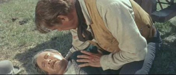 Arthur O'Connell (with ) in Man of the West