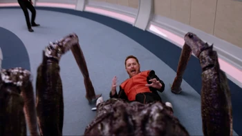 ScottGrimes-TheOrville-EatenBySpider