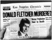 Newspaper report of James Coburn’s death in Perry Mason: The Case of the Envious Editor