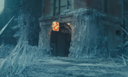 The frozen firehouse in Ghostbusters: Frozen Empire