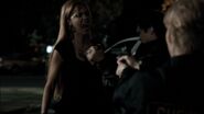 Arielle Kebbel being stabbed in The Vampire Diaries: 162 Candles