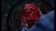Michael Gough's severed head (prop) in Horror Hospital