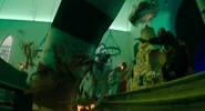 Monica Bellucci's second death in Beetlejuice Beetlejuice