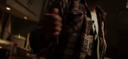 Kevin Rankin's last moments in Skyscraper (2018)