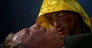 Burgess Meredith (with Sylvester Stallone) in Rocky III