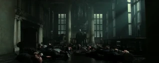 The carnage  (Adam Alderman included) in Harry Potter and the Deathly Hallows: Part 2 (2011)