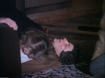 Bert Convy after being shot in Search: Numbered for Death