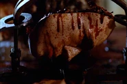 Michal Suchanek's ripped-out face (prop) in Masters of Horror: Pelts