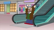 Ted Danson's animated death in American Dad: The Hall Monitor and the Lunch Lady