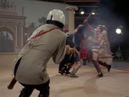 Rhodes Reason being shot in Star Trek: Bread and Circuses