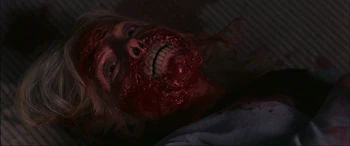 Jordan Ladd (wearing prosthetic makeup) in Cabin Fever