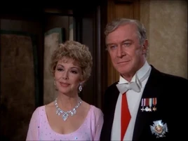 Barbara Rush (left) appearing in Matt Houston: Whose Party is it Anyway? prior to her death 
