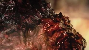 Adam Brooks' death as 'Draculon' in Manborg