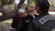 Kevin Alejandro (centre) in Sons of Anarchy: Hell Followed