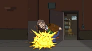Ted Danson's animated death in American Dad: Klaustastrophe. TV