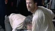 Nathaniel Parker (left, with Mel Gibson) in Hamlet