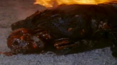 James Davidson dead (dummy) in Parasite