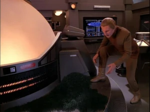 Lawrence Pressman character in ashes in Star Trek: Deep Space Nine: The Adversary 