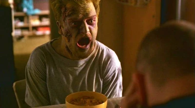 Kevin Weisman moments before his death in The X-Files: Je Souhite