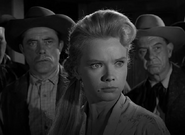 Anne Francis just before her death in Rawhide: Incident of the Shambling Man