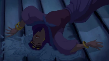 Mary Kay Bergman's animated death in The Hunchback of Notre Dame