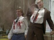Rik Mayall (left with Adrian Edmondson) in Bottom: Carnival