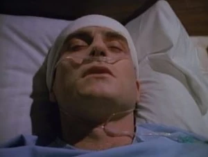Laurie Murdoch just before his death in MacGyver: There But for the Grace