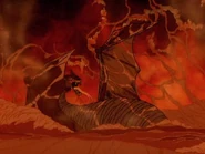 Richard Boone's animated death in The Hobbit