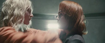 Michelle Dockery right with , in Hanna