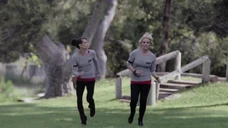Gena Lee Nolin (right) with Alexandra Paul in Sharknado 4: The 4th Awakens 