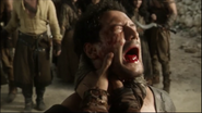 Ivailo Dimitrov's tongue being pulled out in Game of Thrones-The Pointy End