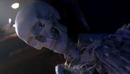 Talulah Riley's skeleton in Doctor Who: Silence in the Library