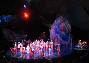 El elenco de Mystère.